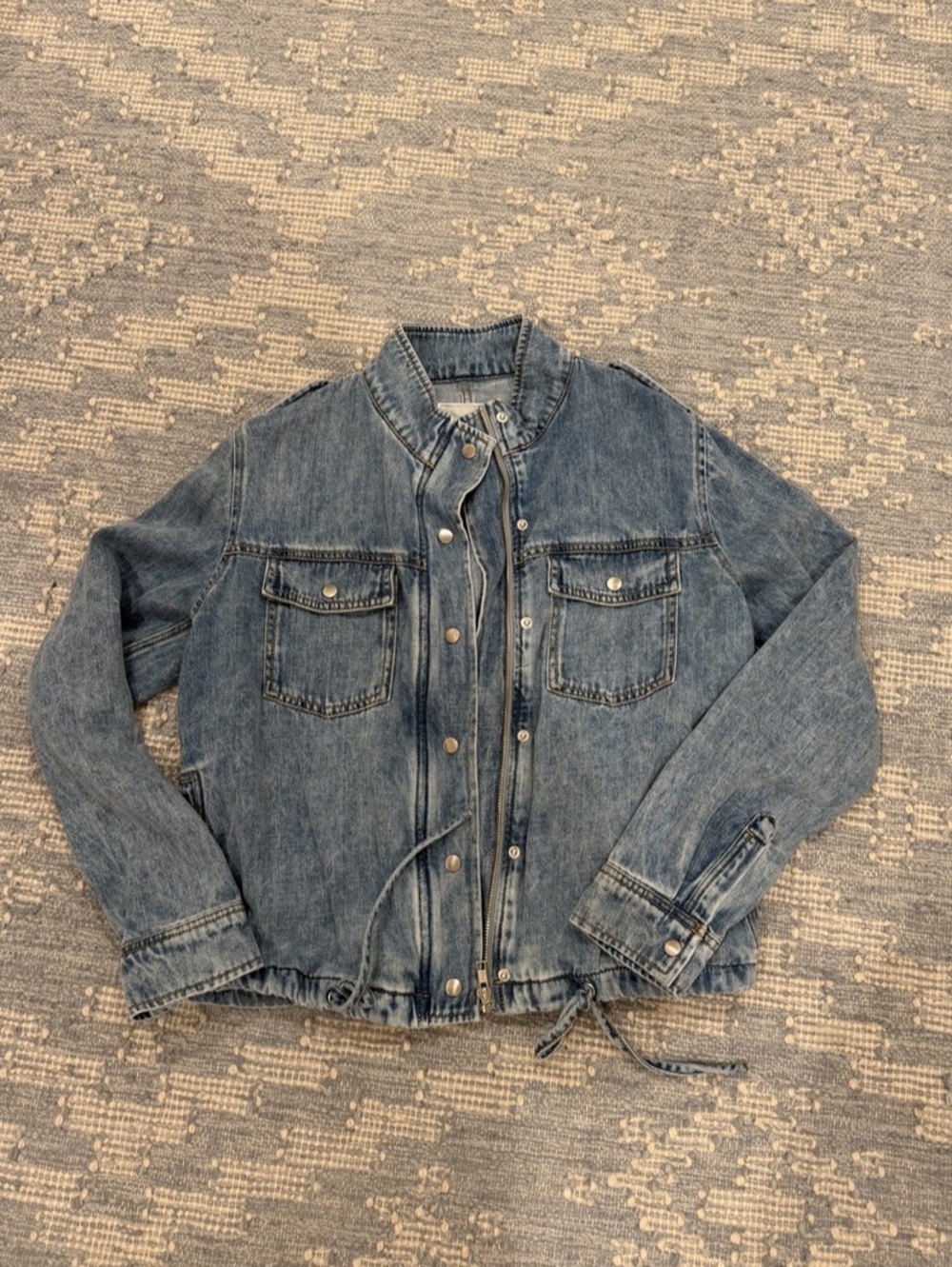 RAILS Denim Snap-Front Jean Jacket in Blue